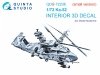 Quinta Studio QDS-72236 Ka-52 3D-Printed & coloured Interior on decal paper (Dream Model) (small version) 1/72